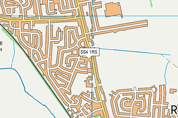 SS4 1RS map - OS VectorMap District (Ordnance Survey)