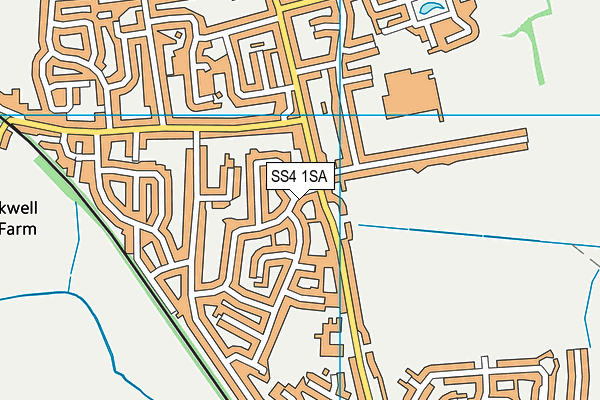 SS4 1SA map - OS VectorMap District (Ordnance Survey)
