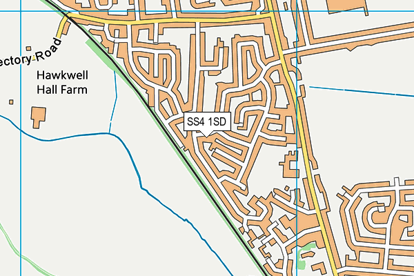 SS4 1SD map - OS VectorMap District (Ordnance Survey)