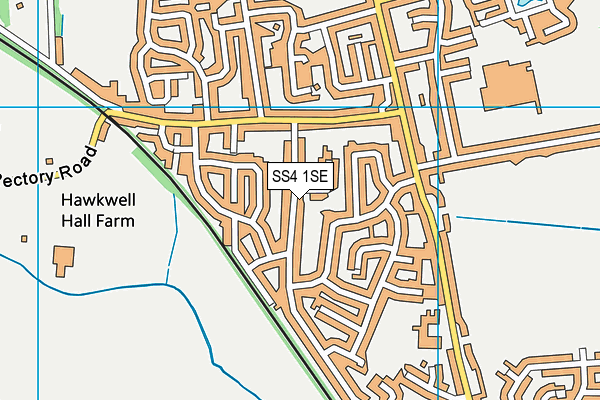 SS4 1SE map - OS VectorMap District (Ordnance Survey)