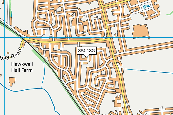 SS4 1SG map - OS VectorMap District (Ordnance Survey)