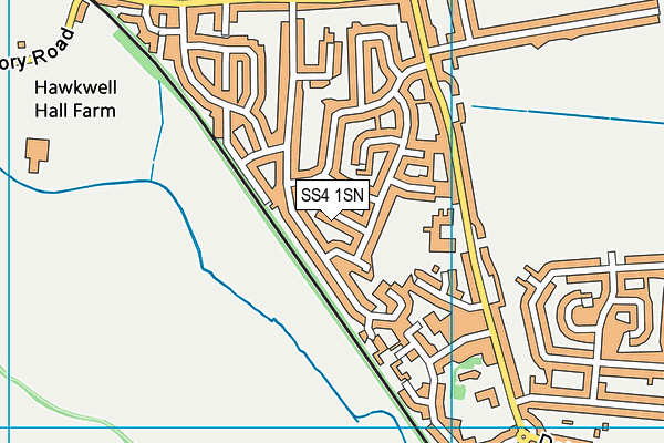 SS4 1SN map - OS VectorMap District (Ordnance Survey)