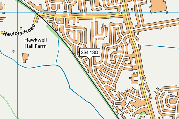 SS4 1SQ map - OS VectorMap District (Ordnance Survey)