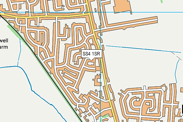 SS4 1SR map - OS VectorMap District (Ordnance Survey)