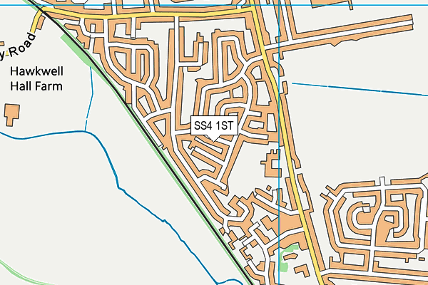 SS4 1ST map - OS VectorMap District (Ordnance Survey)