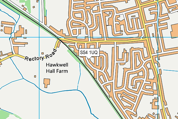 SS4 1UQ map - OS VectorMap District (Ordnance Survey)