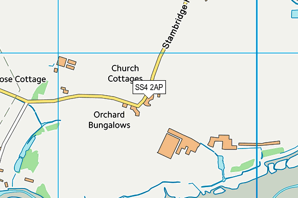 Stambridge Primary School map (SS4 2AP) - OS VectorMap District (Ordnance Survey)