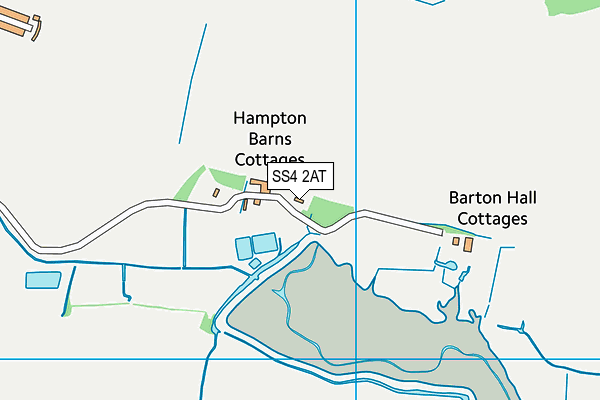 SS4 2AT map - OS VectorMap District (Ordnance Survey)