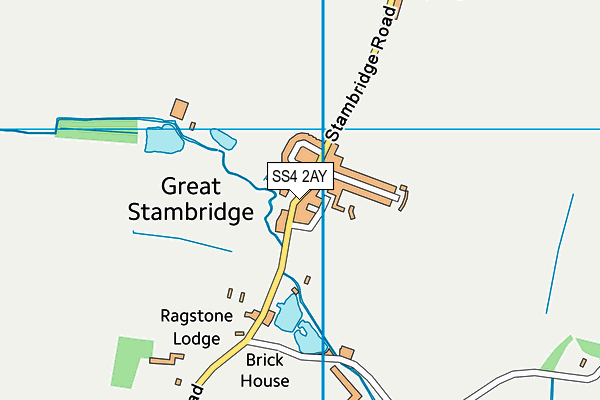 SS4 2AY map - OS VectorMap District (Ordnance Survey)