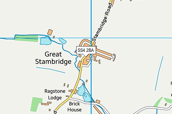 SS4 2BA map - OS VectorMap District (Ordnance Survey)