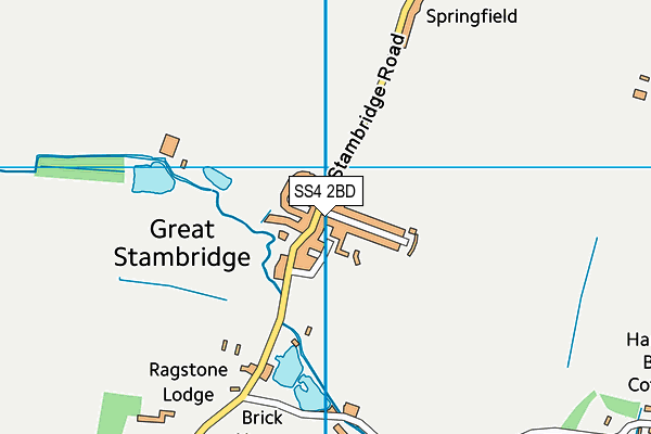 SS4 2BD map - OS VectorMap District (Ordnance Survey)