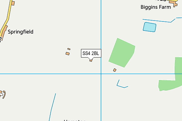 SS4 2BL map - OS VectorMap District (Ordnance Survey)