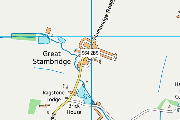 SS4 2BS map - OS VectorMap District (Ordnance Survey)