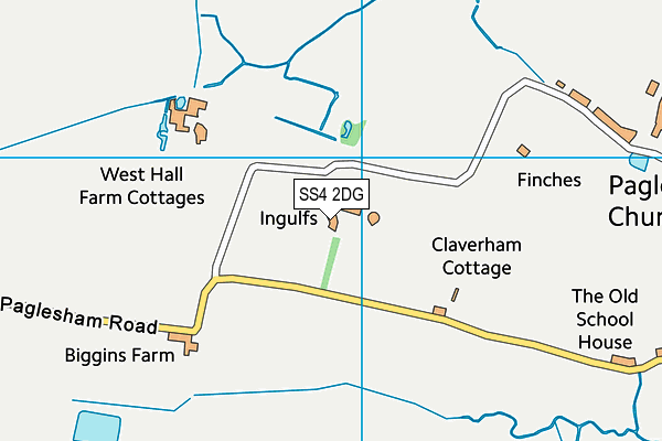 SS4 2DG map - OS VectorMap District (Ordnance Survey)