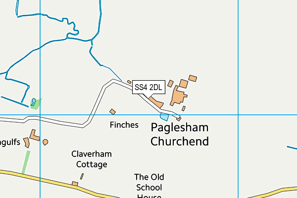 SS4 2DL map - OS VectorMap District (Ordnance Survey)