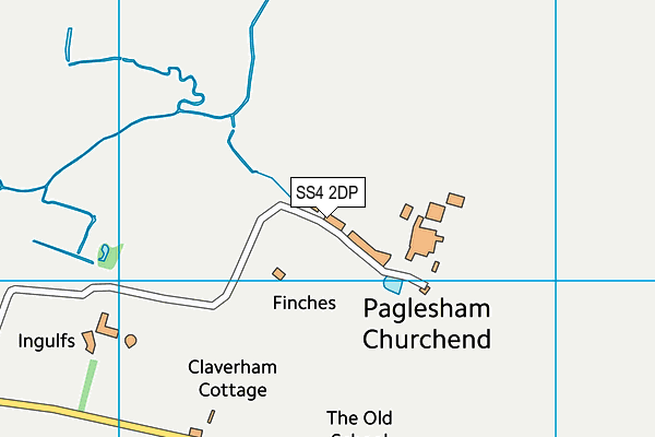 SS4 2DP map - OS VectorMap District (Ordnance Survey)