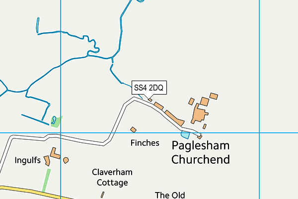 SS4 2DQ map - OS VectorMap District (Ordnance Survey)