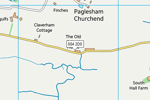 SS4 2DS map - OS VectorMap District (Ordnance Survey)