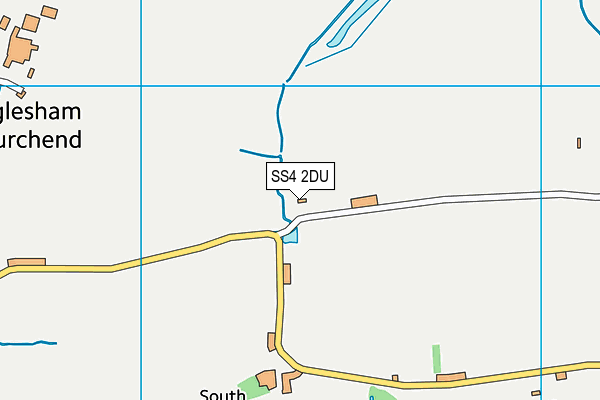 SS4 2DU map - OS VectorMap District (Ordnance Survey)