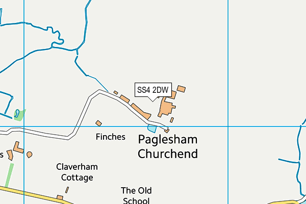 SS4 2DW map - OS VectorMap District (Ordnance Survey)