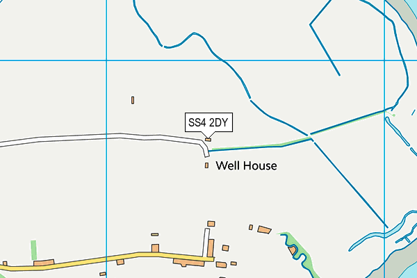 SS4 2DY map - OS VectorMap District (Ordnance Survey)