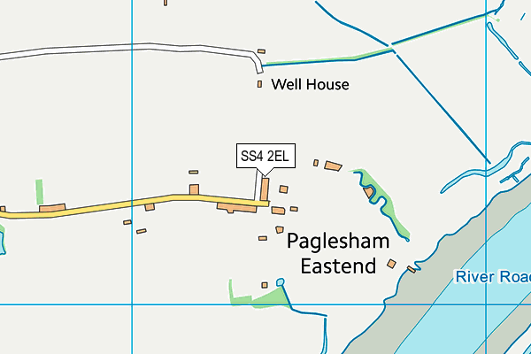 SS4 2EL map - OS VectorMap District (Ordnance Survey)