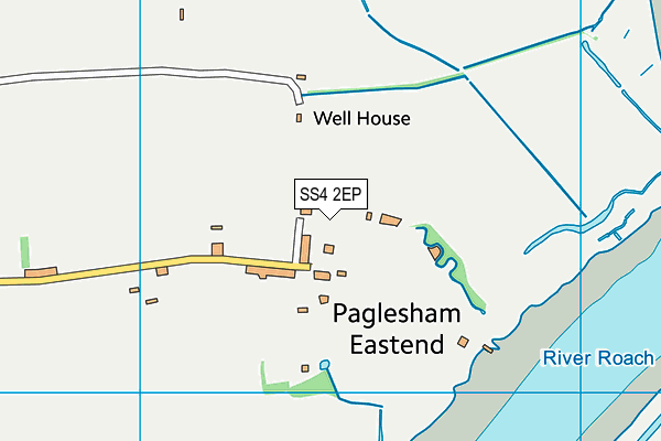 SS4 2EP map - OS VectorMap District (Ordnance Survey)