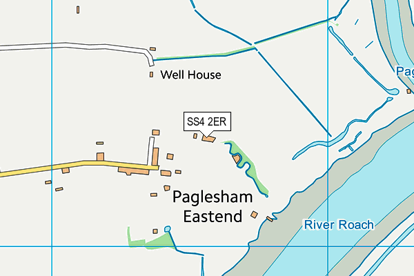 SS4 2ER map - OS VectorMap District (Ordnance Survey)