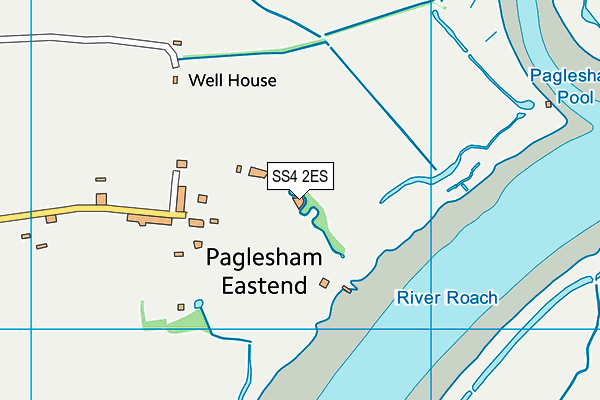 SS4 2ES map - OS VectorMap District (Ordnance Survey)