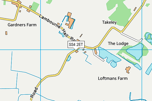 SS4 2ET map - OS VectorMap District (Ordnance Survey)