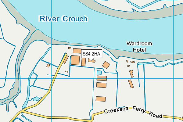 SS4 2HA map - OS VectorMap District (Ordnance Survey)