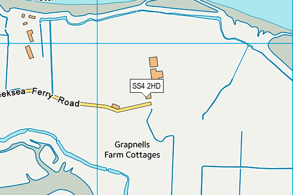 SS4 2HD map - OS VectorMap District (Ordnance Survey)