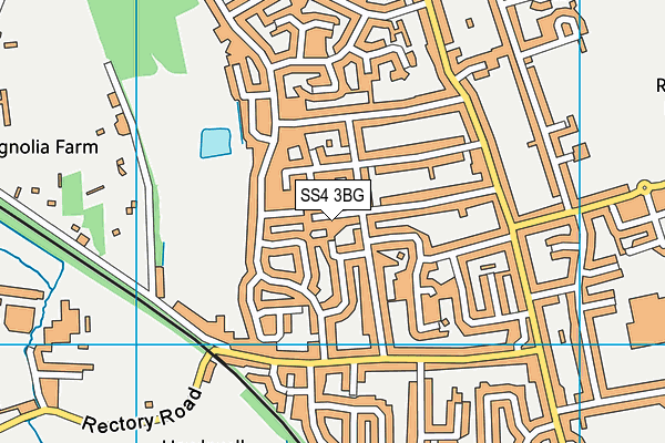 SS4 3BG map - OS VectorMap District (Ordnance Survey)