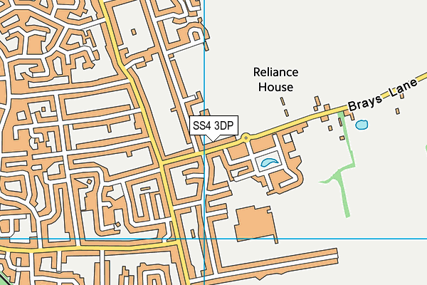 SS4 3DP map - OS VectorMap District (Ordnance Survey)