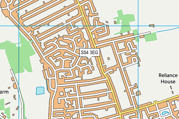 SS4 3EG map - OS VectorMap District (Ordnance Survey)