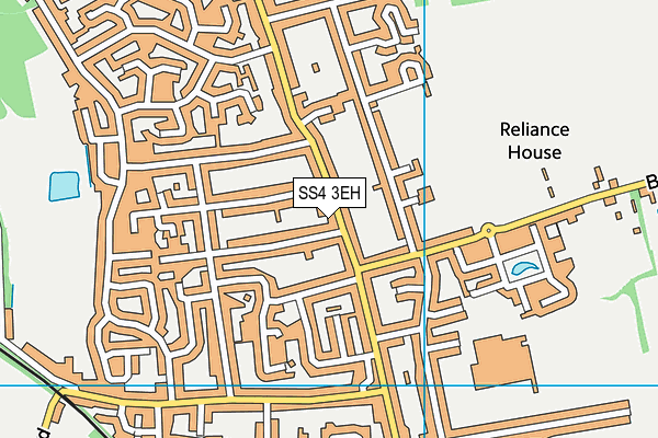 SS4 3EH map - OS VectorMap District (Ordnance Survey)