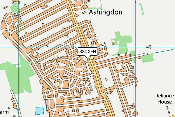 SS4 3EN map - OS VectorMap District (Ordnance Survey)