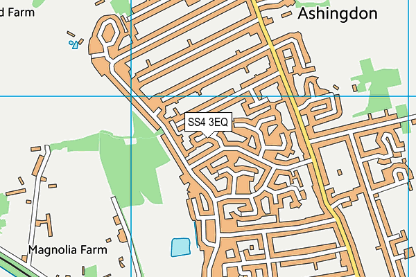 SS4 3EQ map - OS VectorMap District (Ordnance Survey)