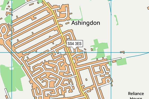 SS4 3ES map - OS VectorMap District (Ordnance Survey)