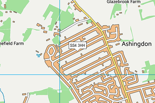 SS4 3HH map - OS VectorMap District (Ordnance Survey)