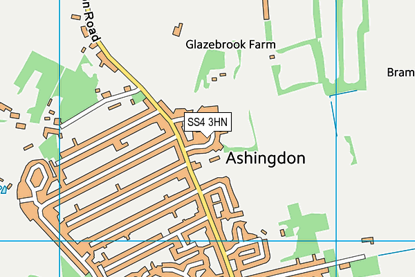 SS4 3HN map - OS VectorMap District (Ordnance Survey)