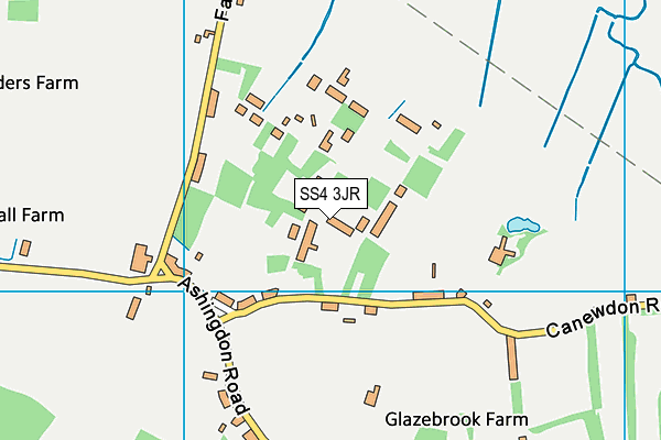 SS4 3JR map - OS VectorMap District (Ordnance Survey)