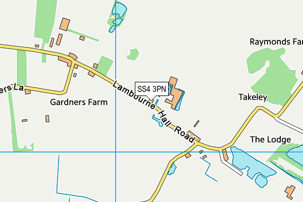 SS4 3PN map - OS VectorMap District (Ordnance Survey)