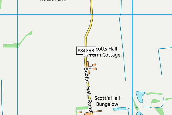 SS4 3RB map - OS VectorMap District (Ordnance Survey)