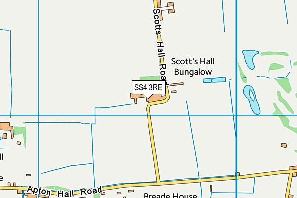 SS4 3RE map - OS VectorMap District (Ordnance Survey)