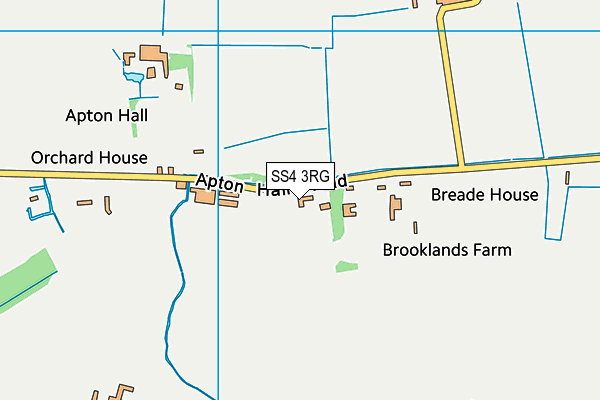 SS4 3RG map - OS VectorMap District (Ordnance Survey)