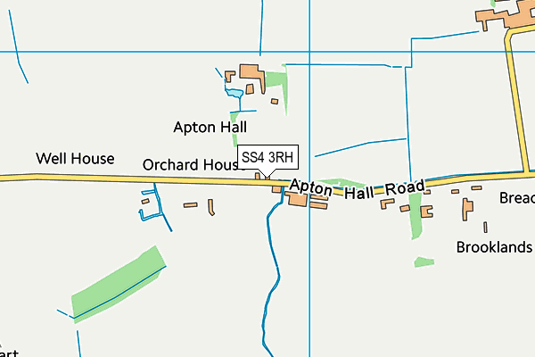 SS4 3RH map - OS VectorMap District (Ordnance Survey)