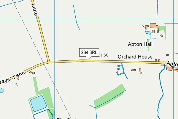 SS4 3RL map - OS VectorMap District (Ordnance Survey)