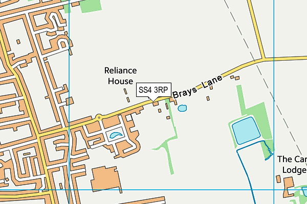 SS4 3RP map - OS VectorMap District (Ordnance Survey)