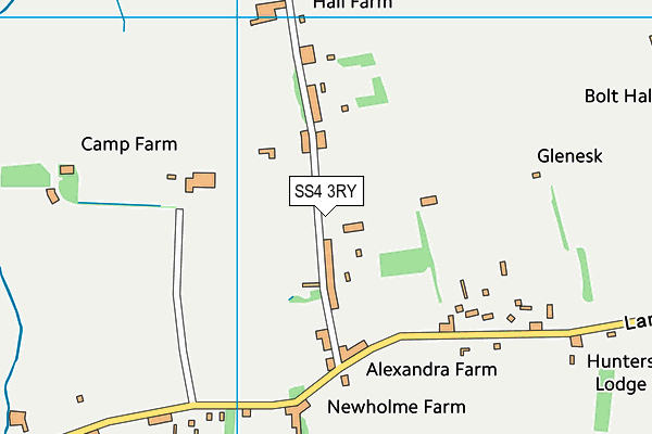 SS4 3RY map - OS VectorMap District (Ordnance Survey)